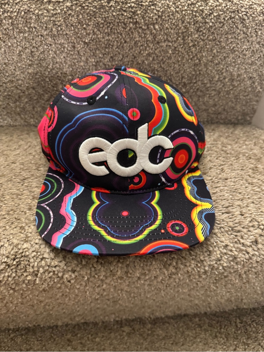 EDC Insomniac Snack-back Cap Multi-color Wide awake Since ‘93